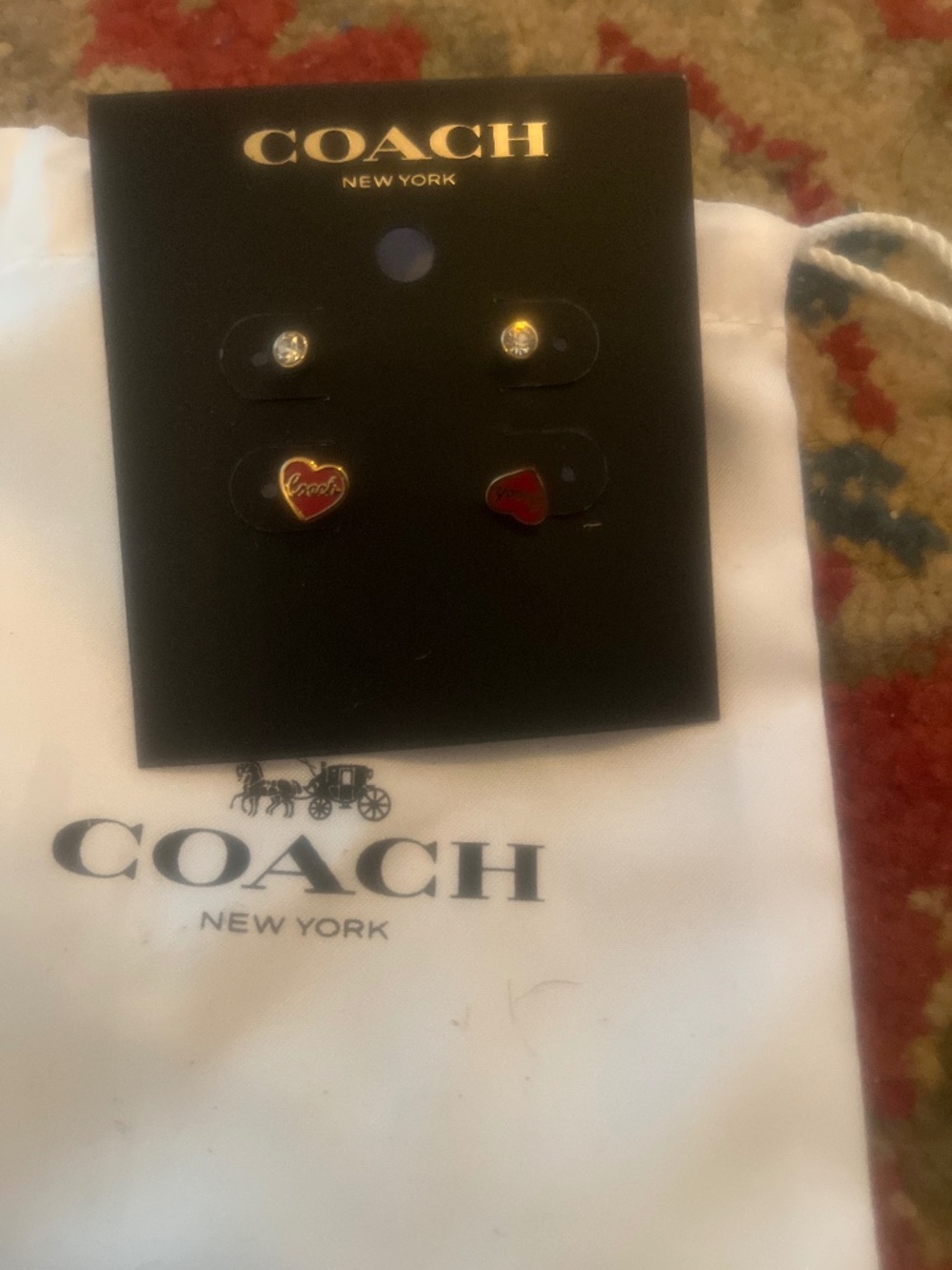 Authentic Coach earrings